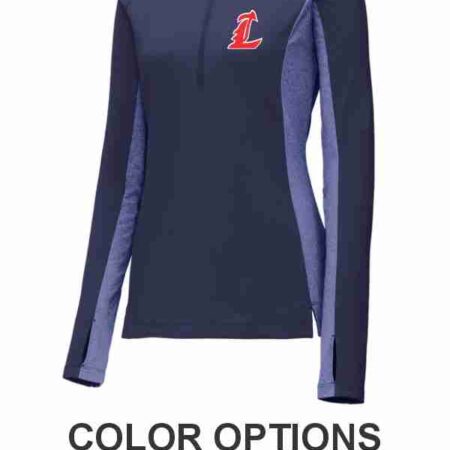 LHS Football Navy Womens 1/2 Zip